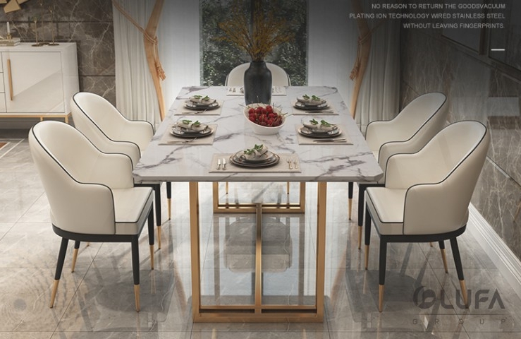 Bộ bàn ăn DCZ003 cao cấp thương hiệu LUFA - LUFA - Nội thất cao cấp (Website chính thức của Công ty cổ phần Nội thất FAMI)